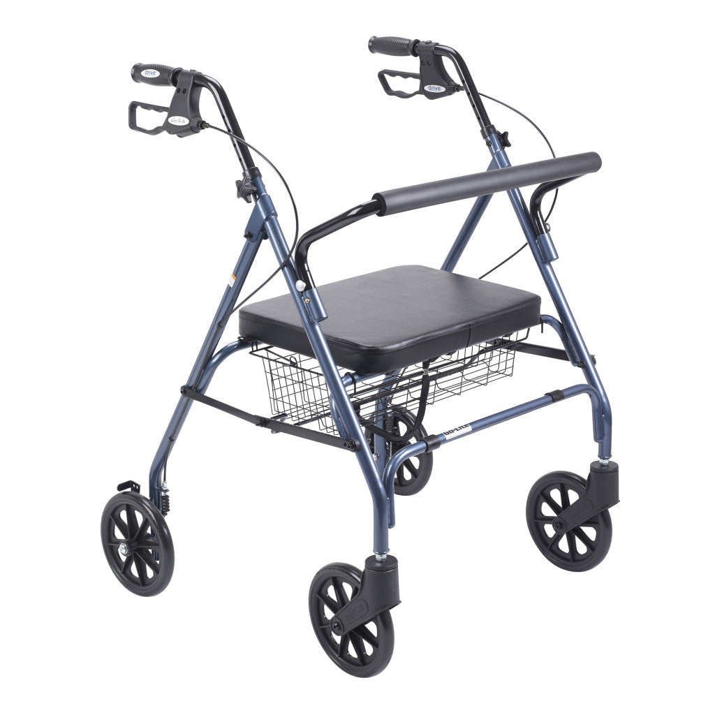 Drive Medical Go-Lite Bariatric Steel Rollator