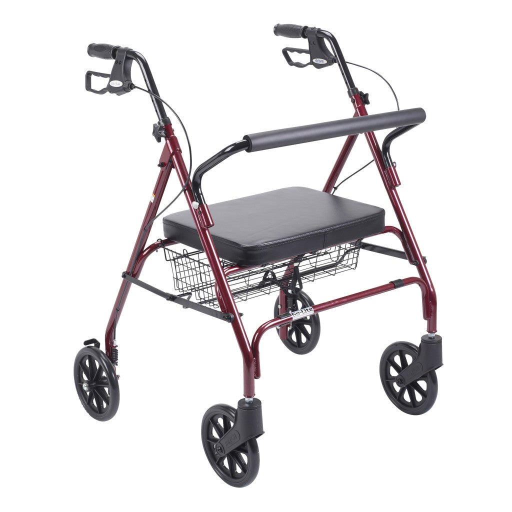 Drive Medical Go-Lite Bariatric Steel Rollator