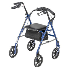 Drive Medical Durable 4 Wheel Rollator with 7.5" Casters