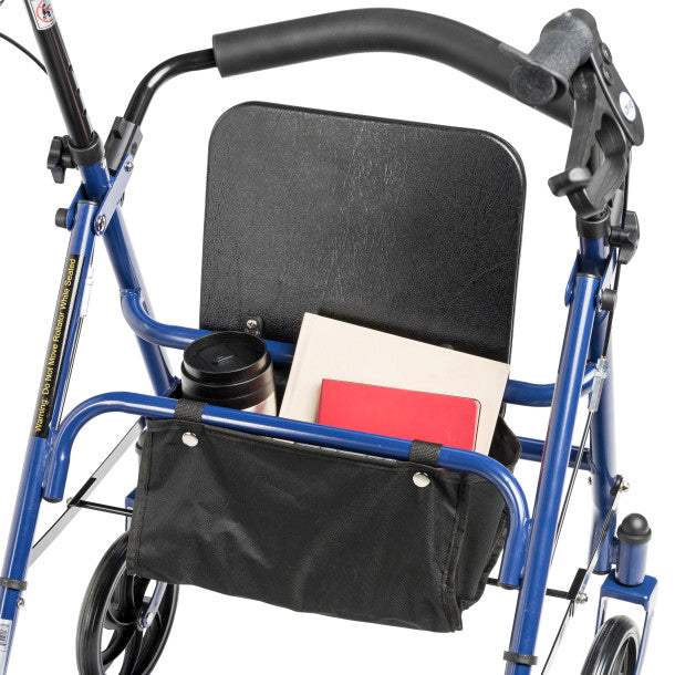 Drive Medical Durable 4 Wheel Rollator with 7.5" Casters