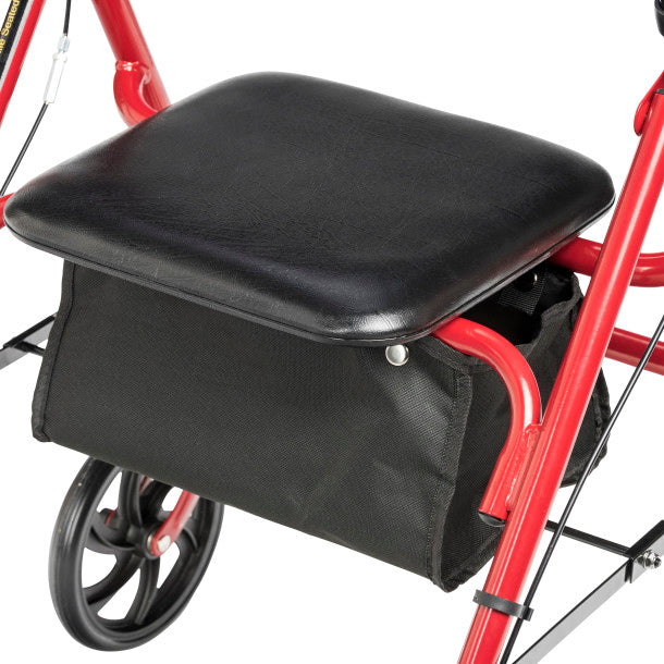 Drive Medical Durable 4 Wheel Rollator with 7.5" Casters