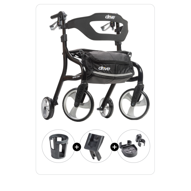 Drive Medical Nitro Sprint Rollator with Accessories