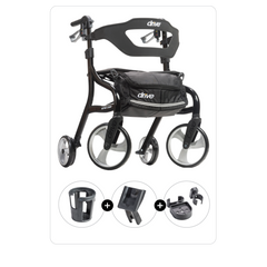 Drive Medical Nitro Sprint Rollator with Accessories