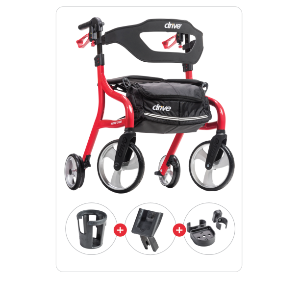 Drive Medical Nitro Sprint Rollator with Accessories