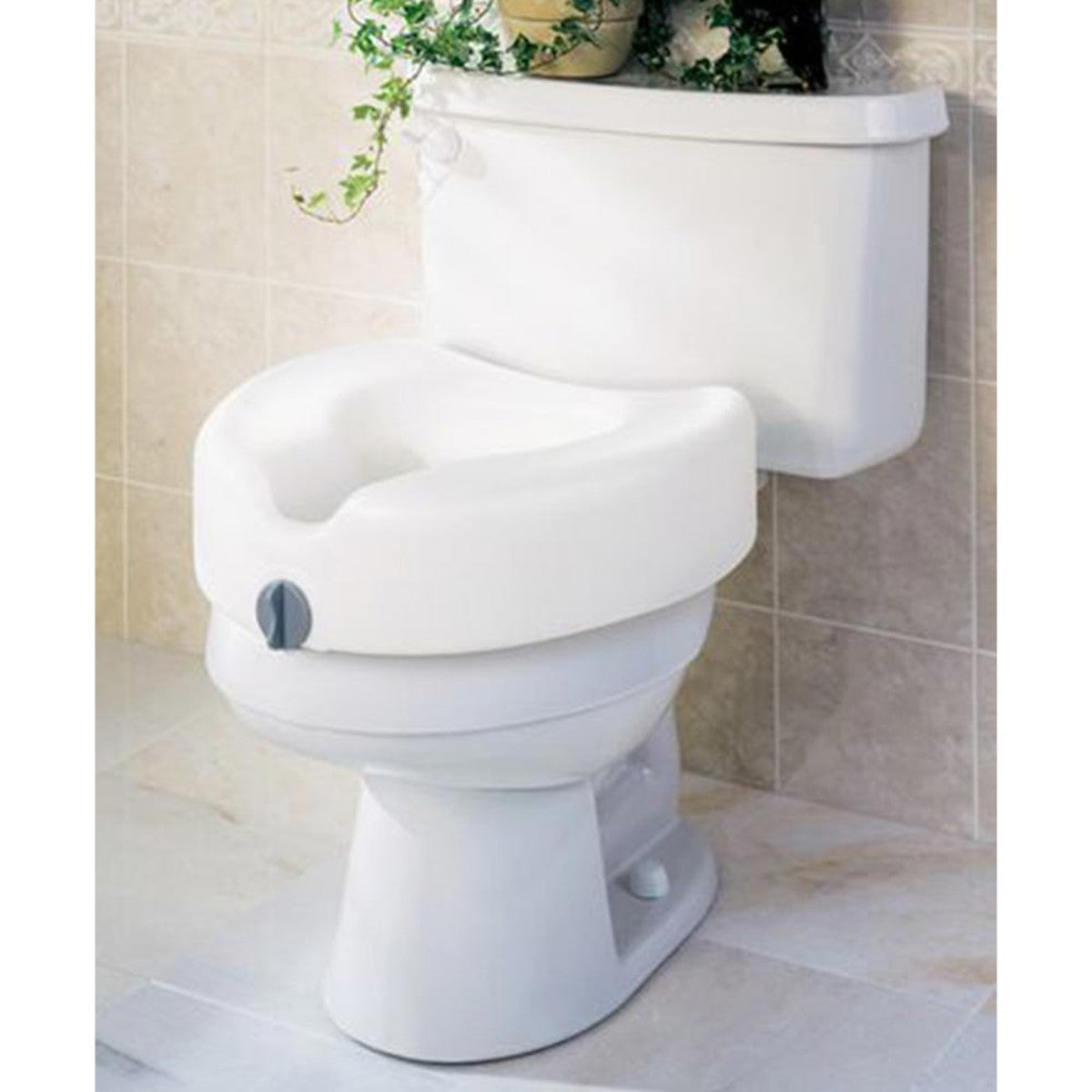 SEAT TOILET RAISED 5'' LOCKING