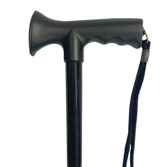 CaneCraft T-Handle Cane with TPR Handle, Black