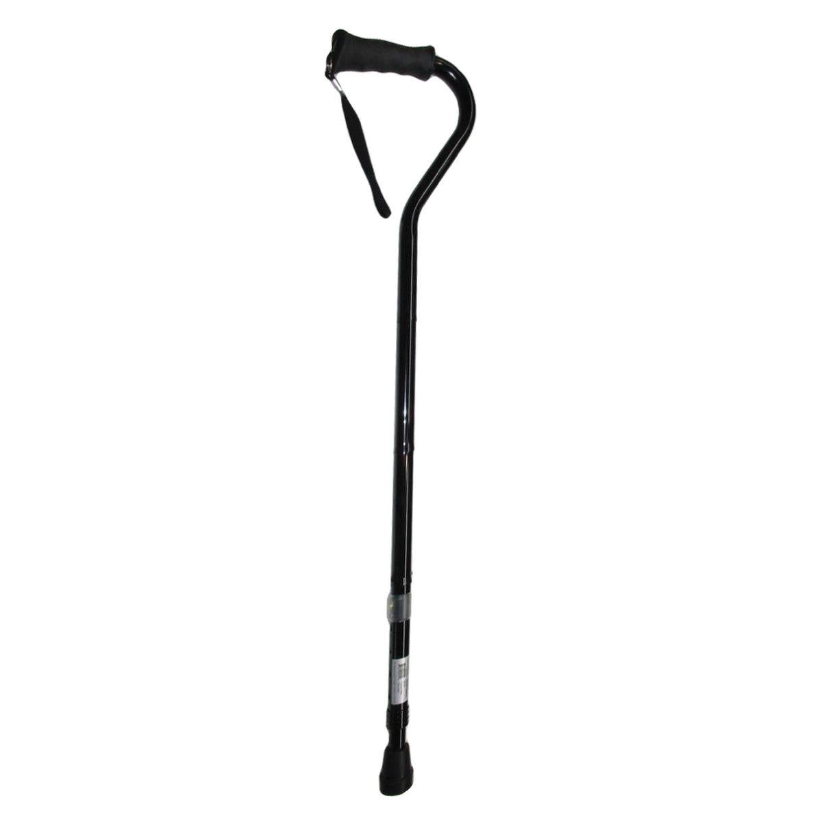 CaneCraft Offset Folding Cane with TPR Handle, Black