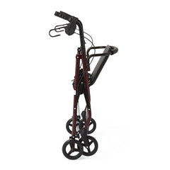 BASIC STEEL ROLLATOR WITH 6" WHEELS, BURGUNDY