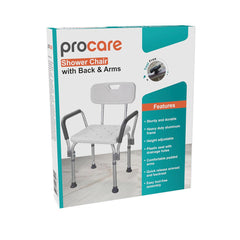 Procare Shower Chair With Back & Arms