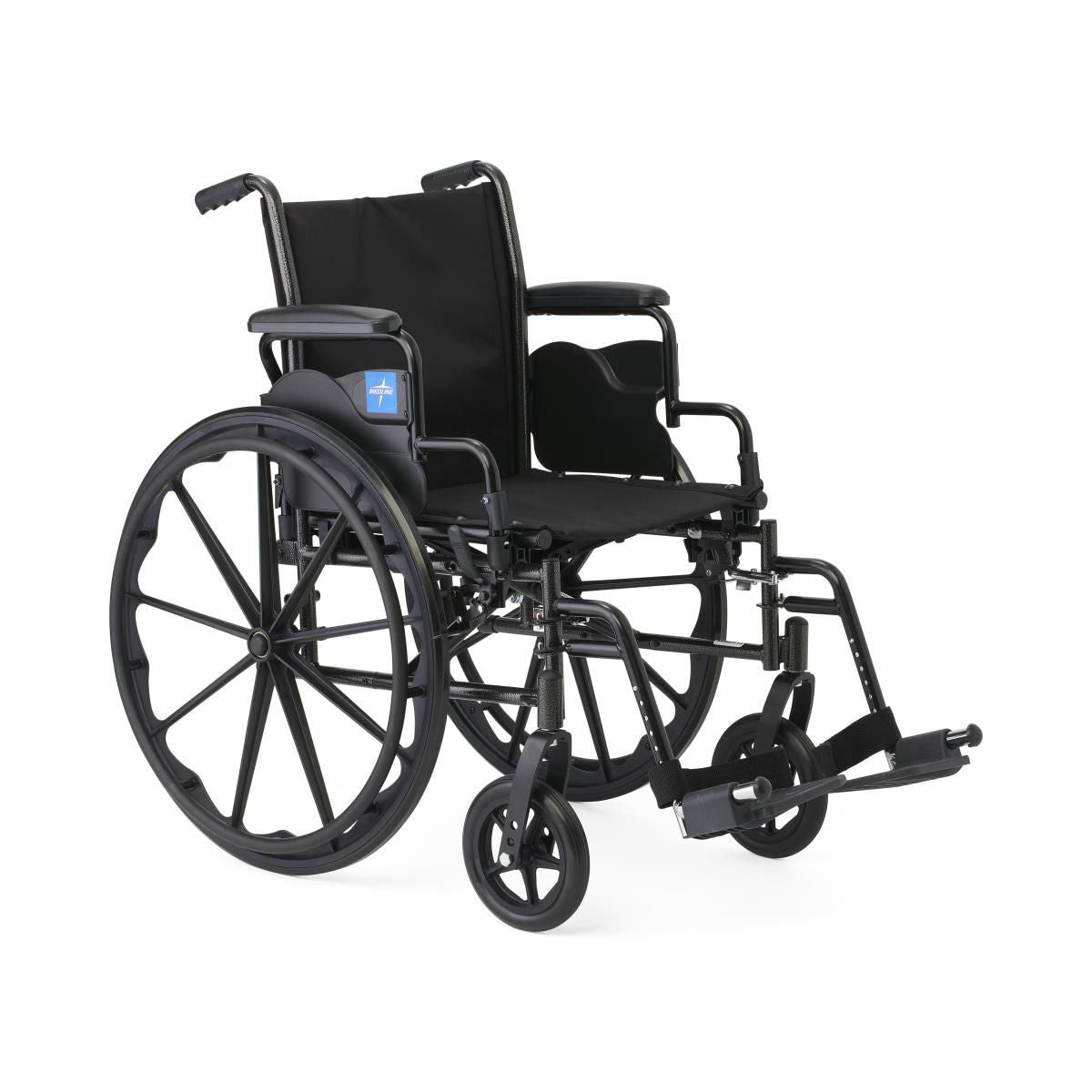 K3 GUARDIAN 18" WIDE WHEELCHAIR WITH DESK-LENGTH ARMS AND SWING-AWAY FOOTRESTS