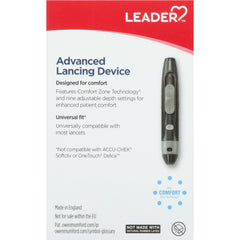 Leader Lancing Device, 1ct - Adjustable Comfort & Precision for Blood Glucose Testing