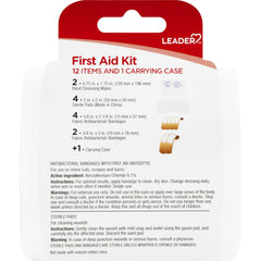 Leader First Aid Kit, 12pieces, 1ct 096295125559A079