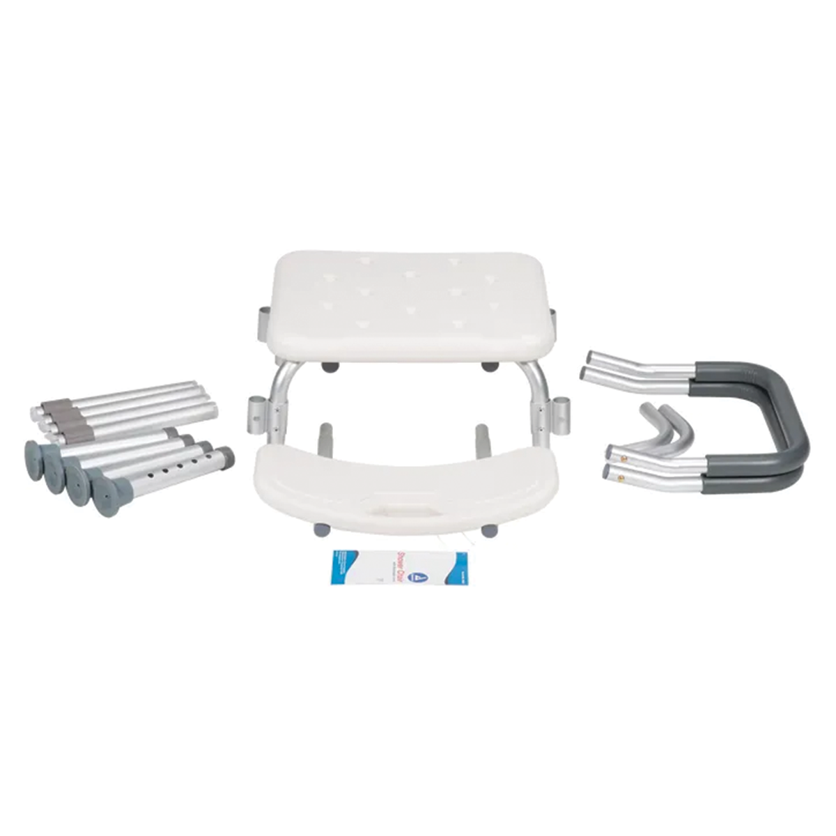 Shower Chair With Removable Back And Arms, White