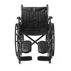 K1 BASIC 20" WIDE WHEELCHAIR WITH SWING-BACK DESK-LENGTH ARMS AND ELEVATING LEG RESTS