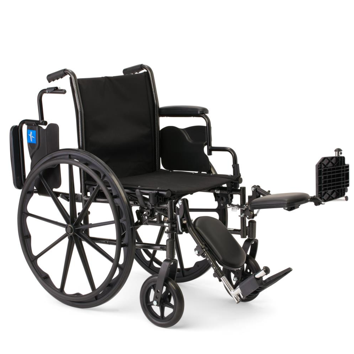 K3 GUARDIAN 20" WIDE WHEELCHAIR WITH DETACHABLE DESK-LENGTH ARMS AND ELEVATING LEG RESTS