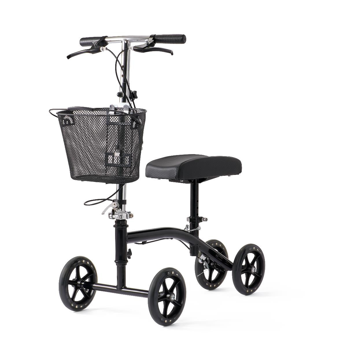 4-Wheeled Knee Walker/Scooter Black