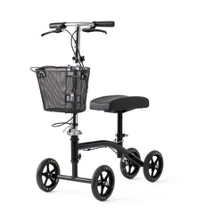 4-Wheeled Knee Walker/Scooter Black