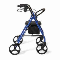 BASIC STEEL ROLLATOR WITH 8" WHEELS, BLUE