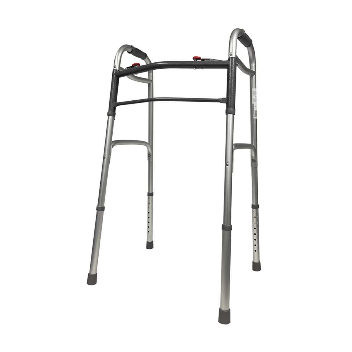 Breeze 2 Button Folding Walker without Wheels, Adult