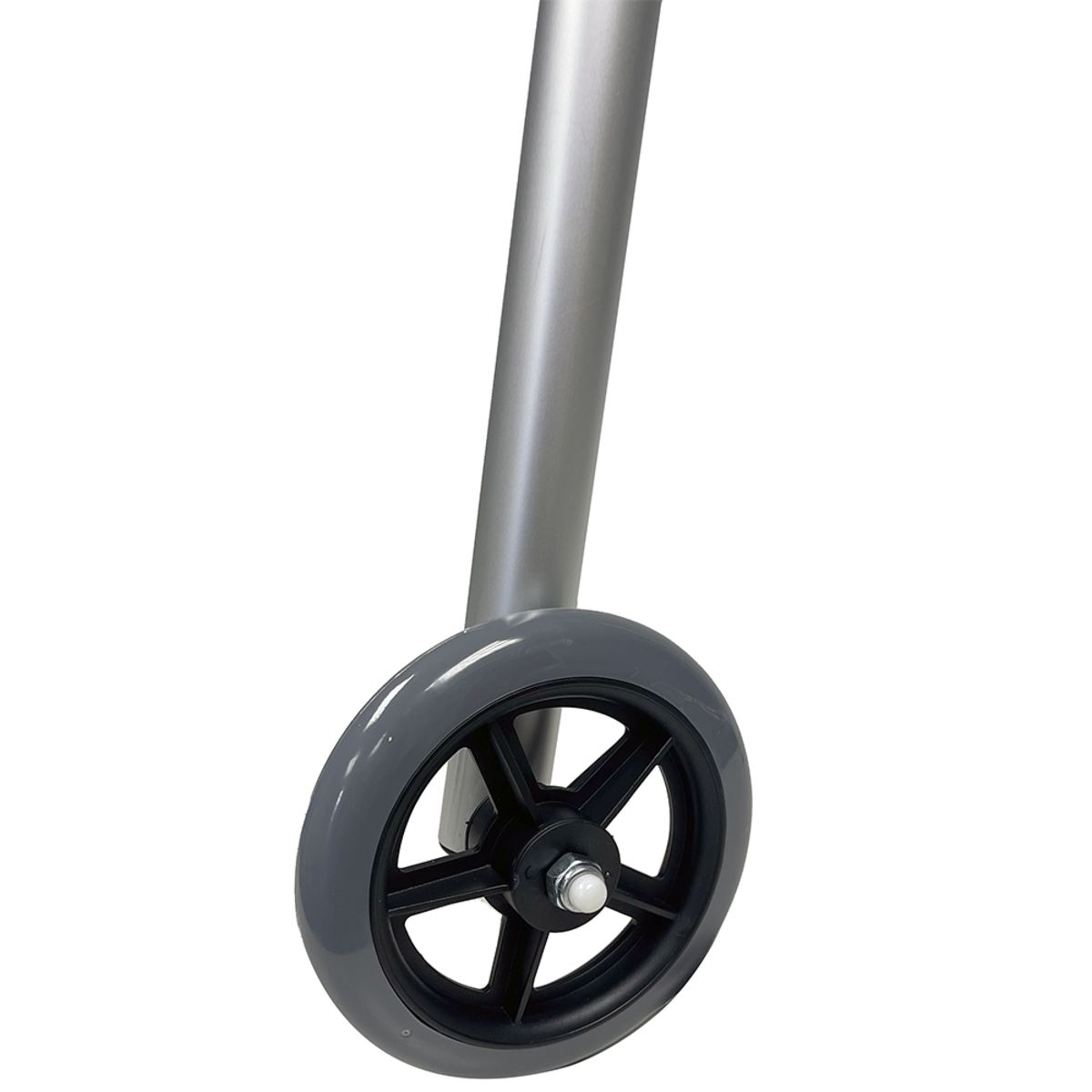 Breeze 2 Button Folding Walker with 5" Wheels, Adult