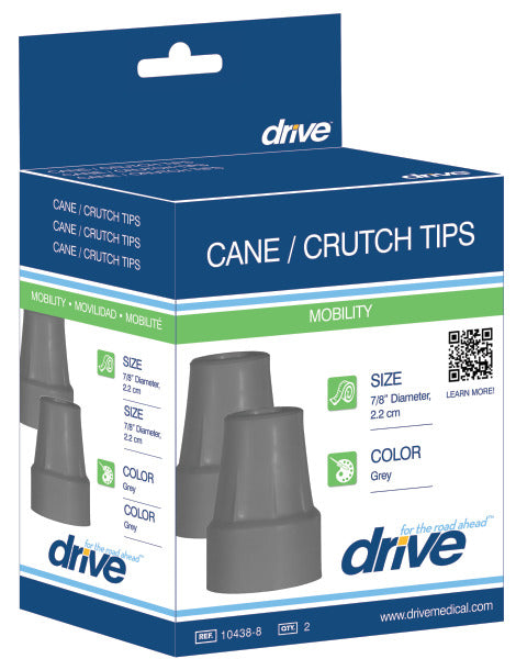 Drive Medical Crutch Tips (7/8' crutch diameter)