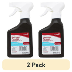 Leader (2 pack) Hydrogen Peroxide First Aid Antiseptic Topical Solution USP, 3% Spray Bottle 8 fl oz