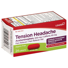 Leader Tension Headache, 24 Caplets per Box