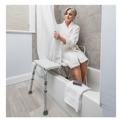 Drive Medical Splash Defense™ Transfer Bench with Curtain Guard Protection