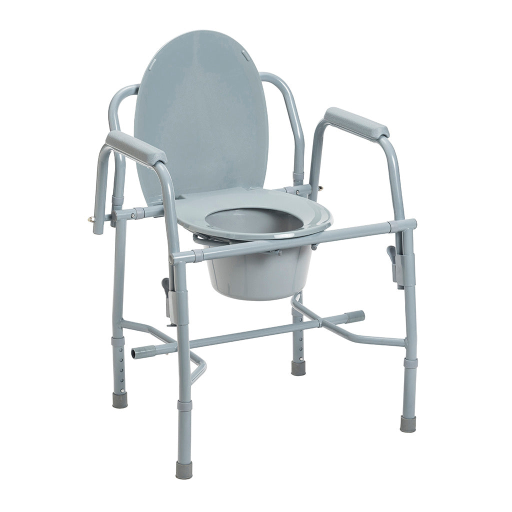 Drive Medical Deluxe Steel Drop Arm Commode