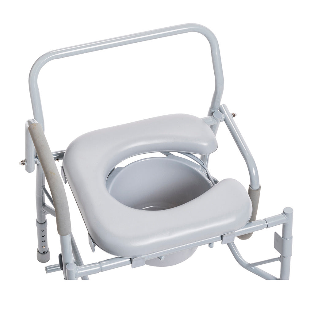 Drive Medical Drop Arm Steel Commode