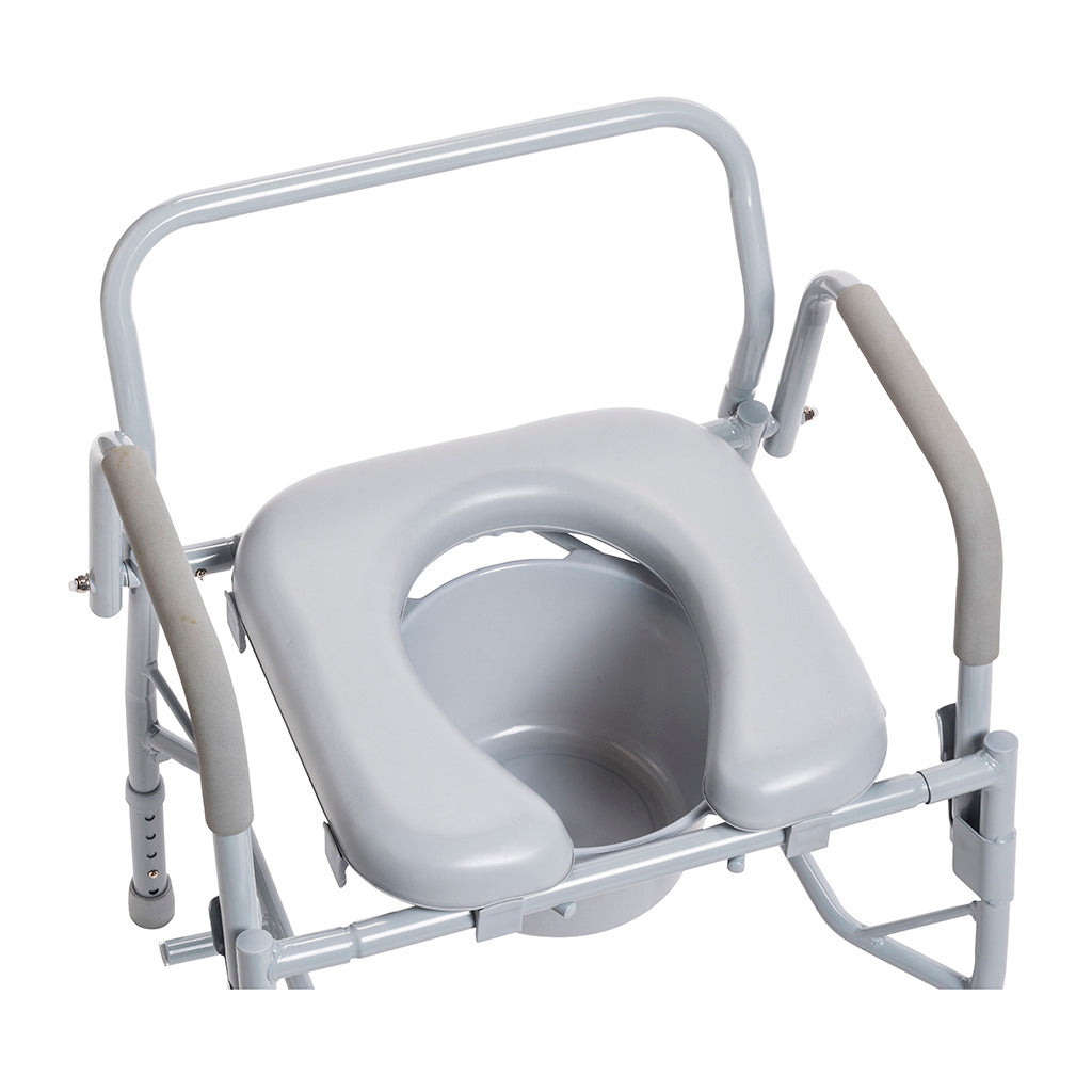 Drive Medical Drop Arm Steel Commode