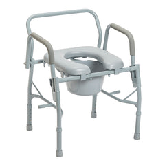 Drive Medical Drop Arm Steel Commode