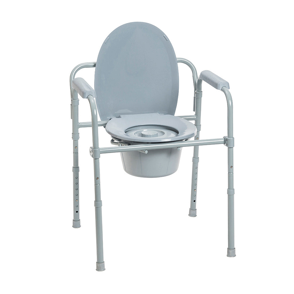 Drive Medical Folding Steel Commode