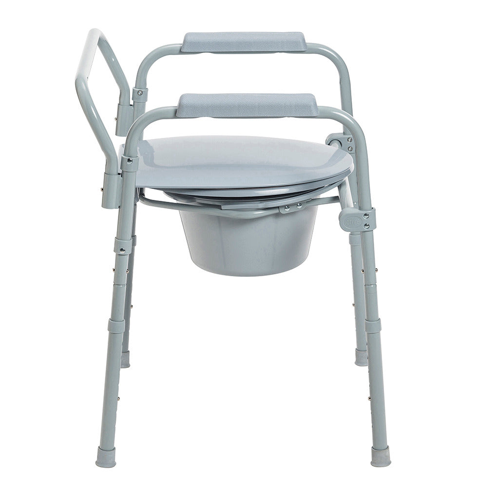 Drive Medical Folding Steel Commode