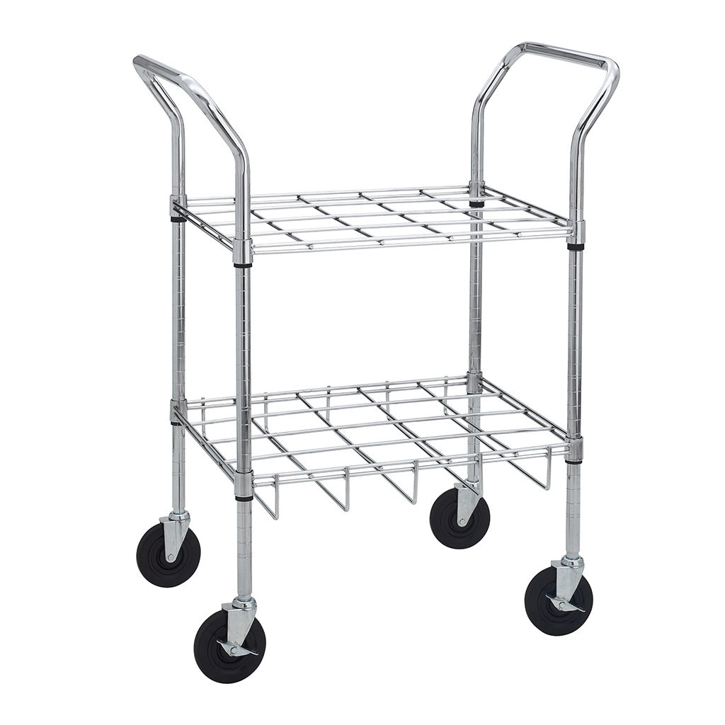 Drive Medical Chrome Oxygen Cylinder Cart