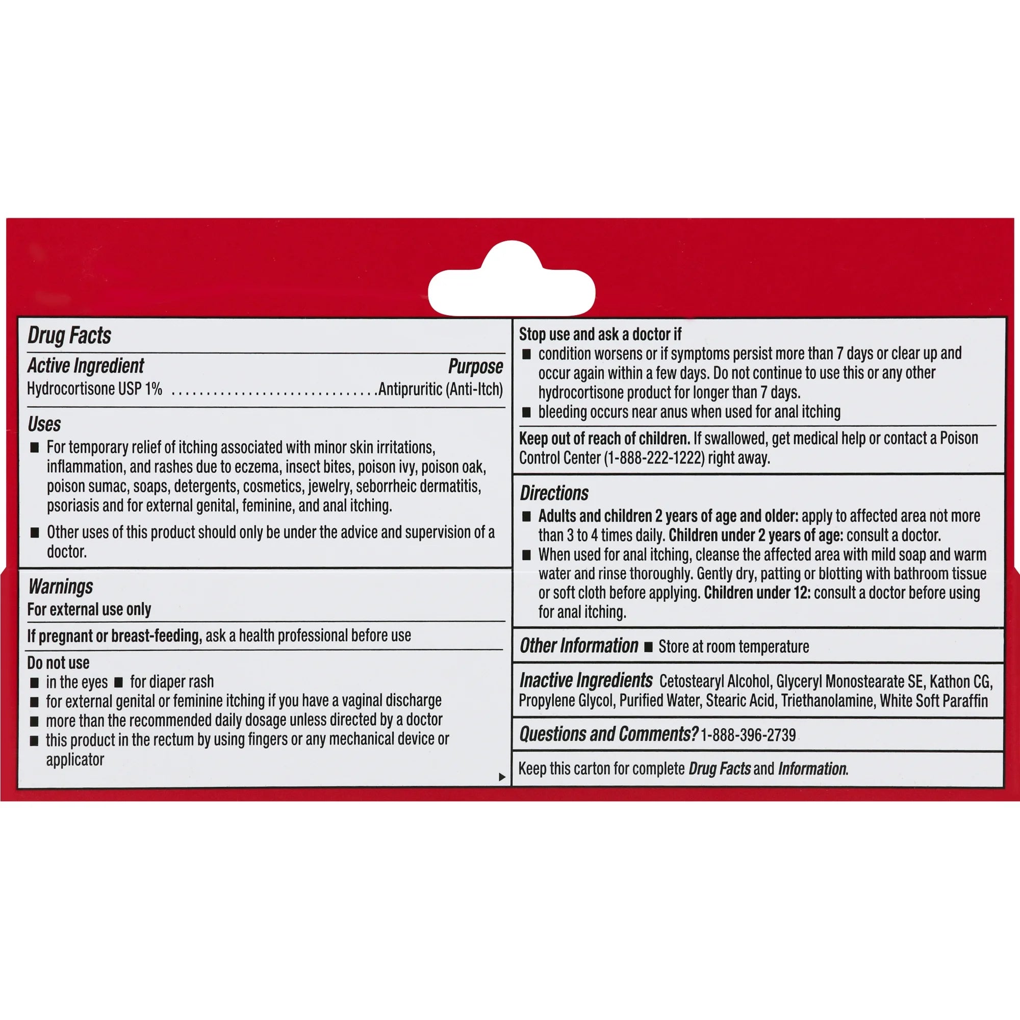 Leader Hydrocortisone Cream, Maximum Strength, Instant Itch Relief for Mosquito Bites, Eczema, Dermatitis, Skin Infections & Hemorrhoids, for Adults and Kids Ages 2+, Compare to Cortizone 10, 1 oz