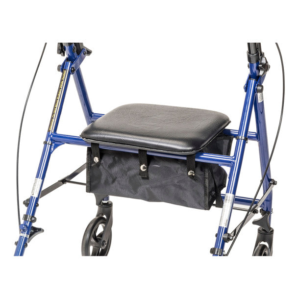 Drive Medical Steel Rollator with 6” Wheels, Knockdown