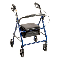 Drive Medical Steel Rollator with 6” Wheels, Knockdown