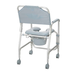 Drive Medical Aluminum Shower Chair and Commode with Casters