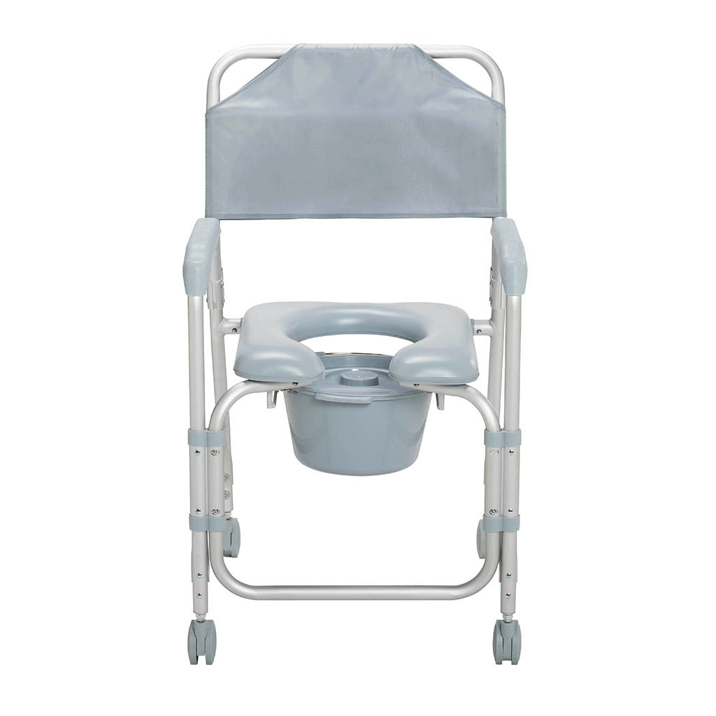 Drive Medical Aluminum Shower Chair and Commode with Casters