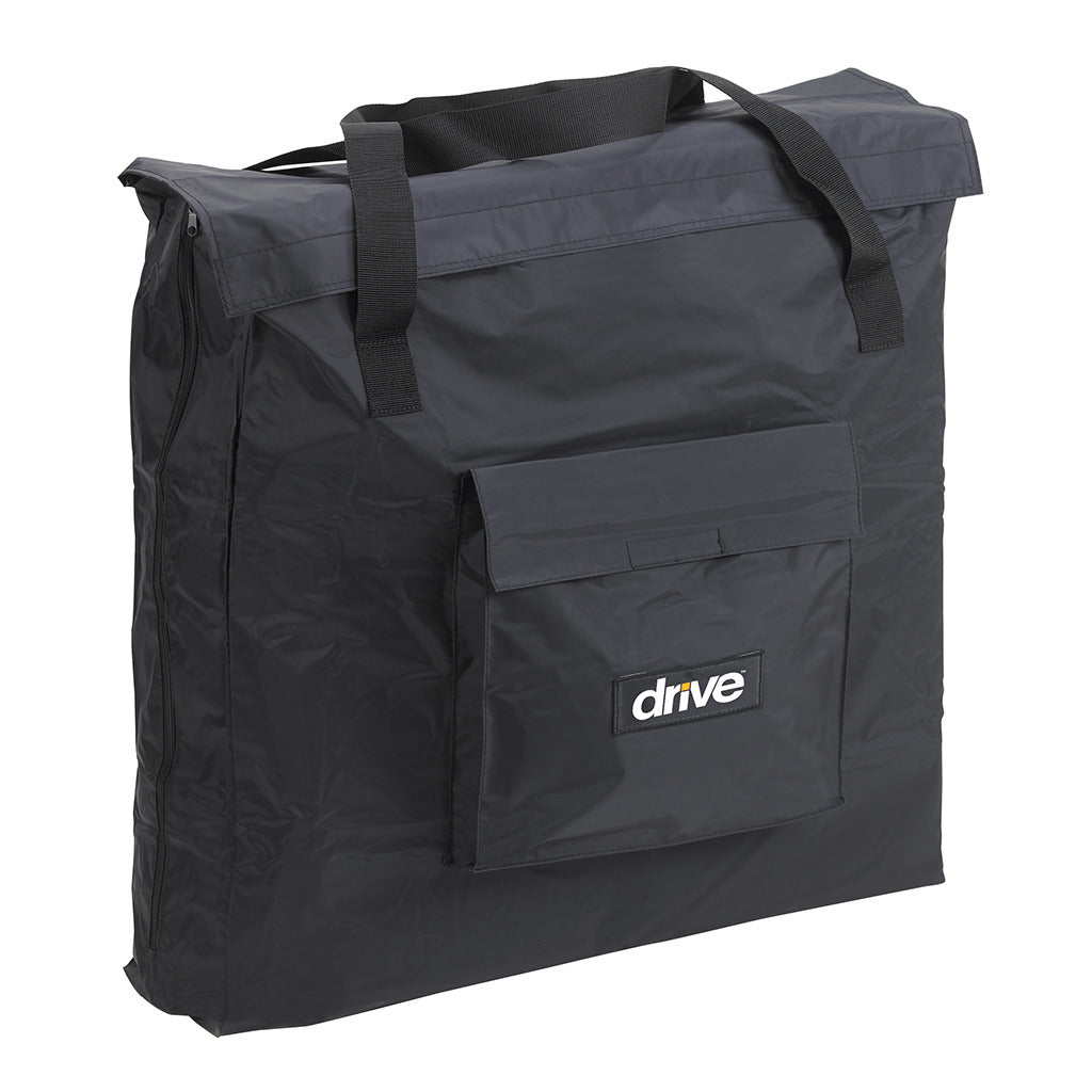 Drive Medical Super Light, Folding Transport Chair with Carry Bag and Flip-Back Arms