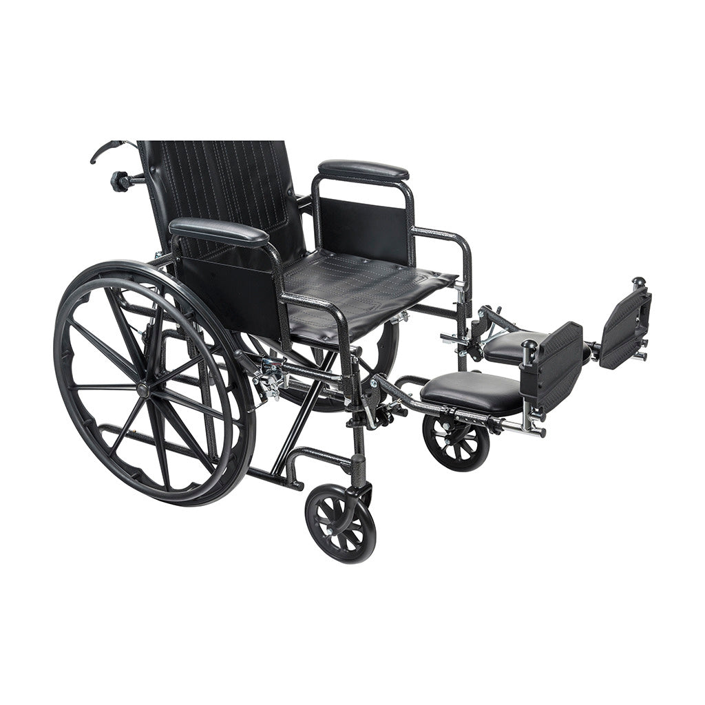 Drive Medical Silver Sport Recliner with Vinyl Upholstery