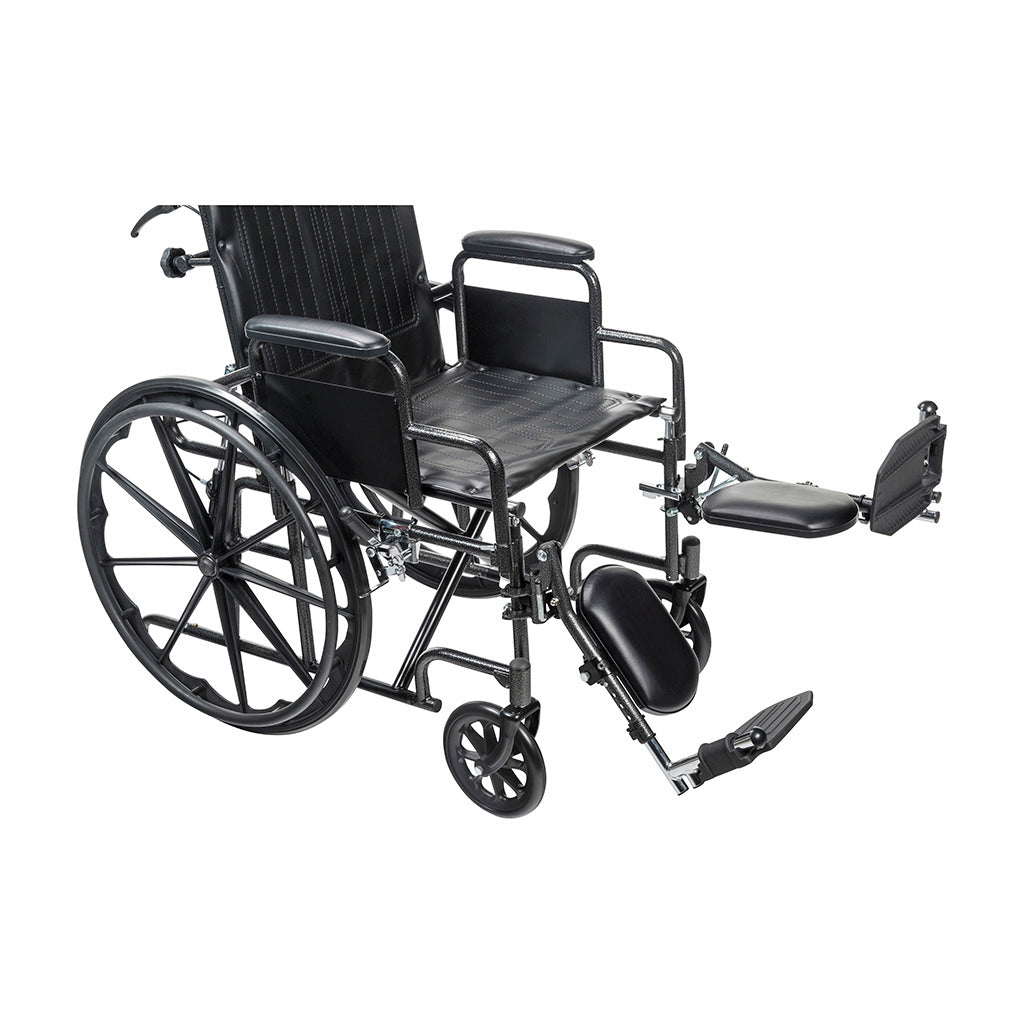 Drive Medical Silver Sport Recliner with Vinyl Upholstery