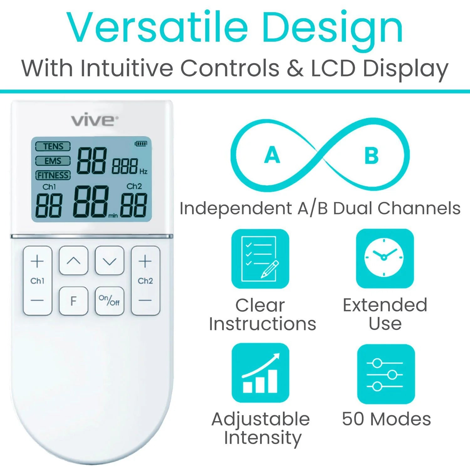 Vive 50-Mode Tens and EMS