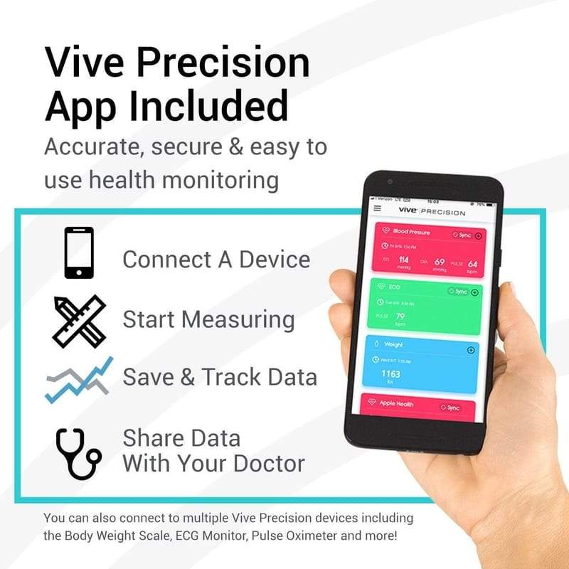 Vive Digital Heart Rate Scale Compatible with Smart Devices