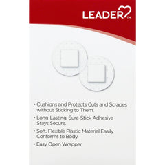 Leader Clear Adhesive Circle Bandages, 7/8inch, 50ct 096295126945A137