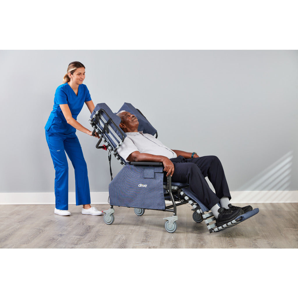 Drive Medical Rose Comfort Max tilt and recline chair with casters