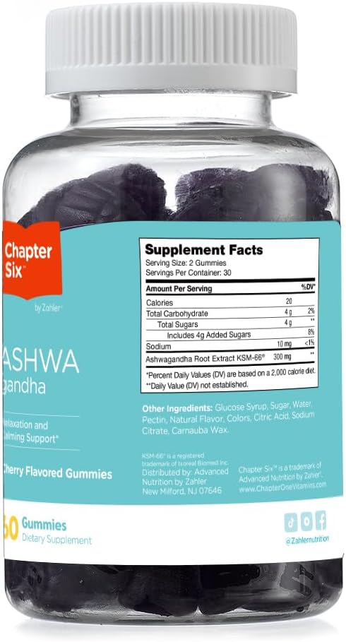 Zahler Ashwagandha (60) Gummies