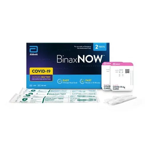 BinaxNOW COVID‐19 Antigen Self Test at Home Kit