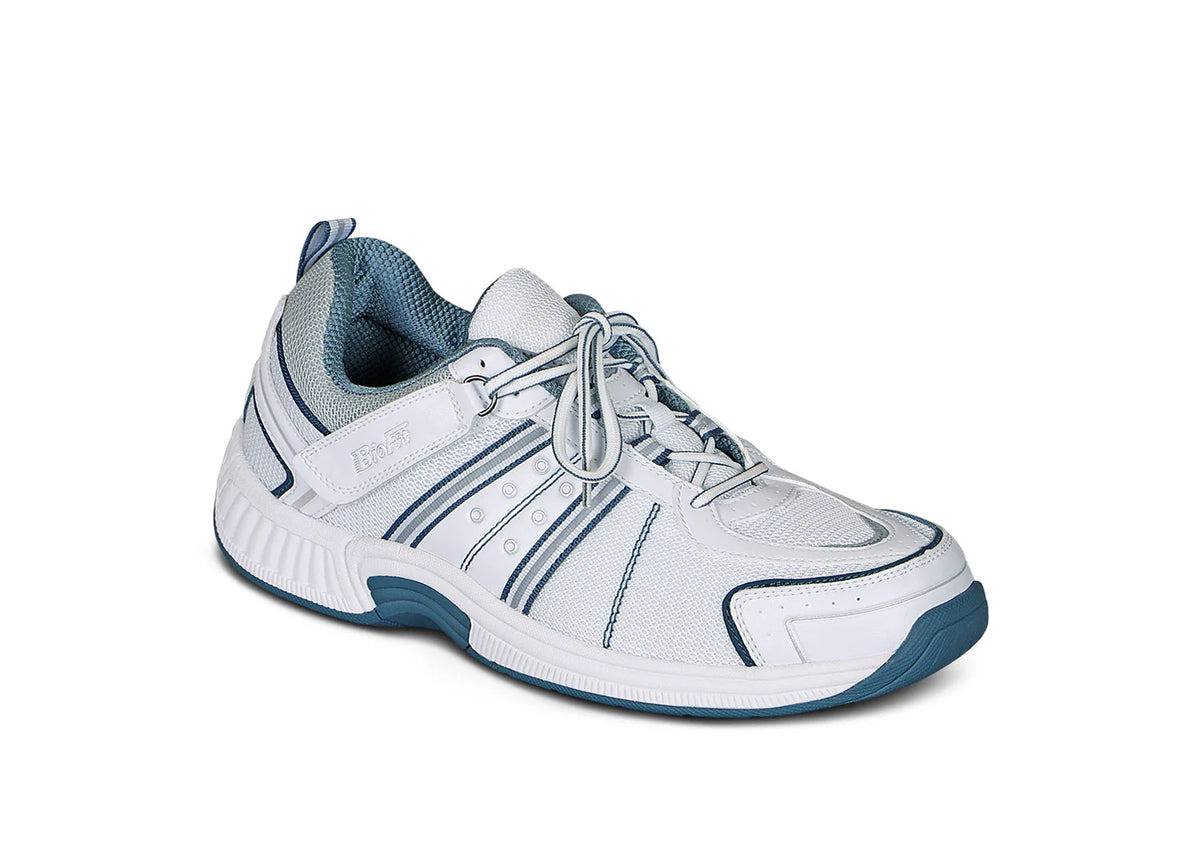 OrthoFeet Monterey Bay Tie-Less White  Men's Sneakers